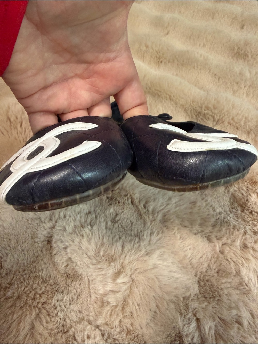 Authentic Chanel Navy Quilted Leather CC Mary Jane Flats EU 37 - Picture 16 of 16